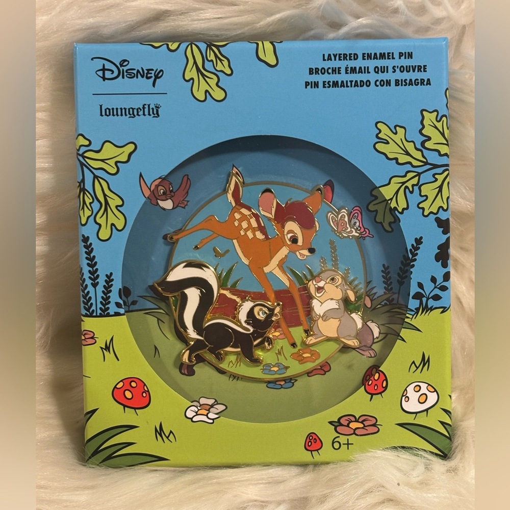 LOUNGEFLY DISNEY'S BAMBI Trio Layered ENAMEL PIN - LIMITED EDITION*